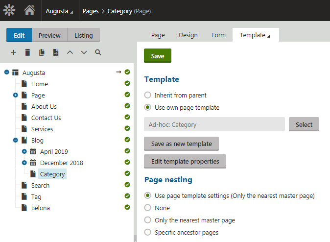 Display Kentico Subsite Category Count