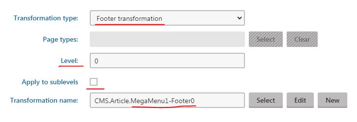 Kentico Mega Menu